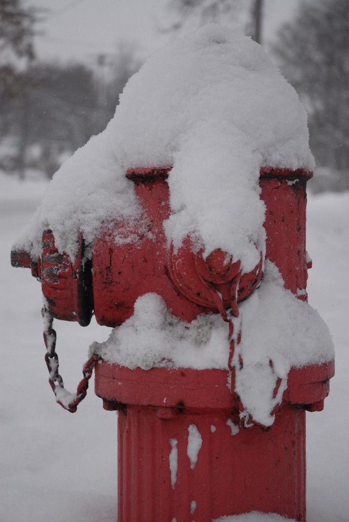 Snow blankets everything in Wisconsin